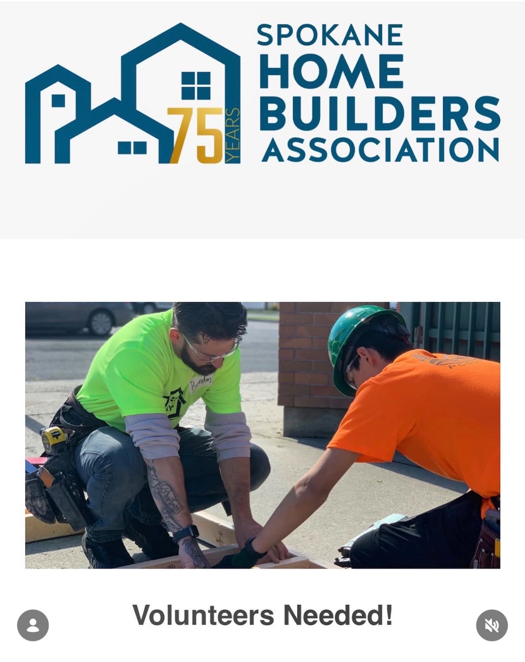 Volunteering with Spokane Home Builders Association