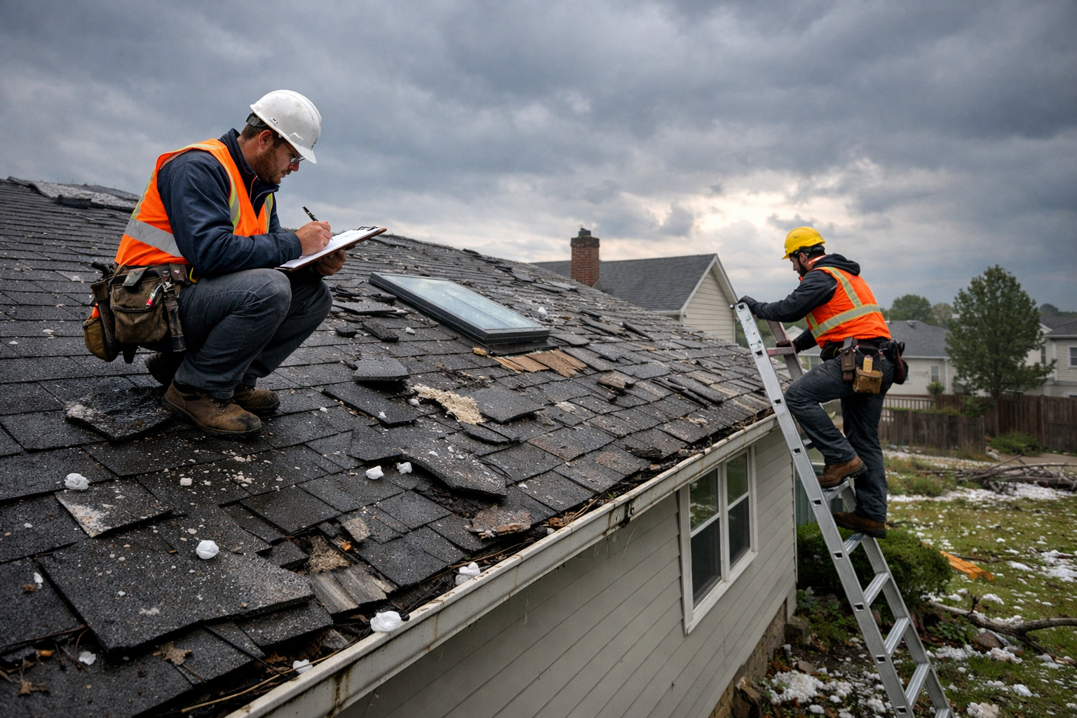 Storm damage restoration by Signature Exteriors